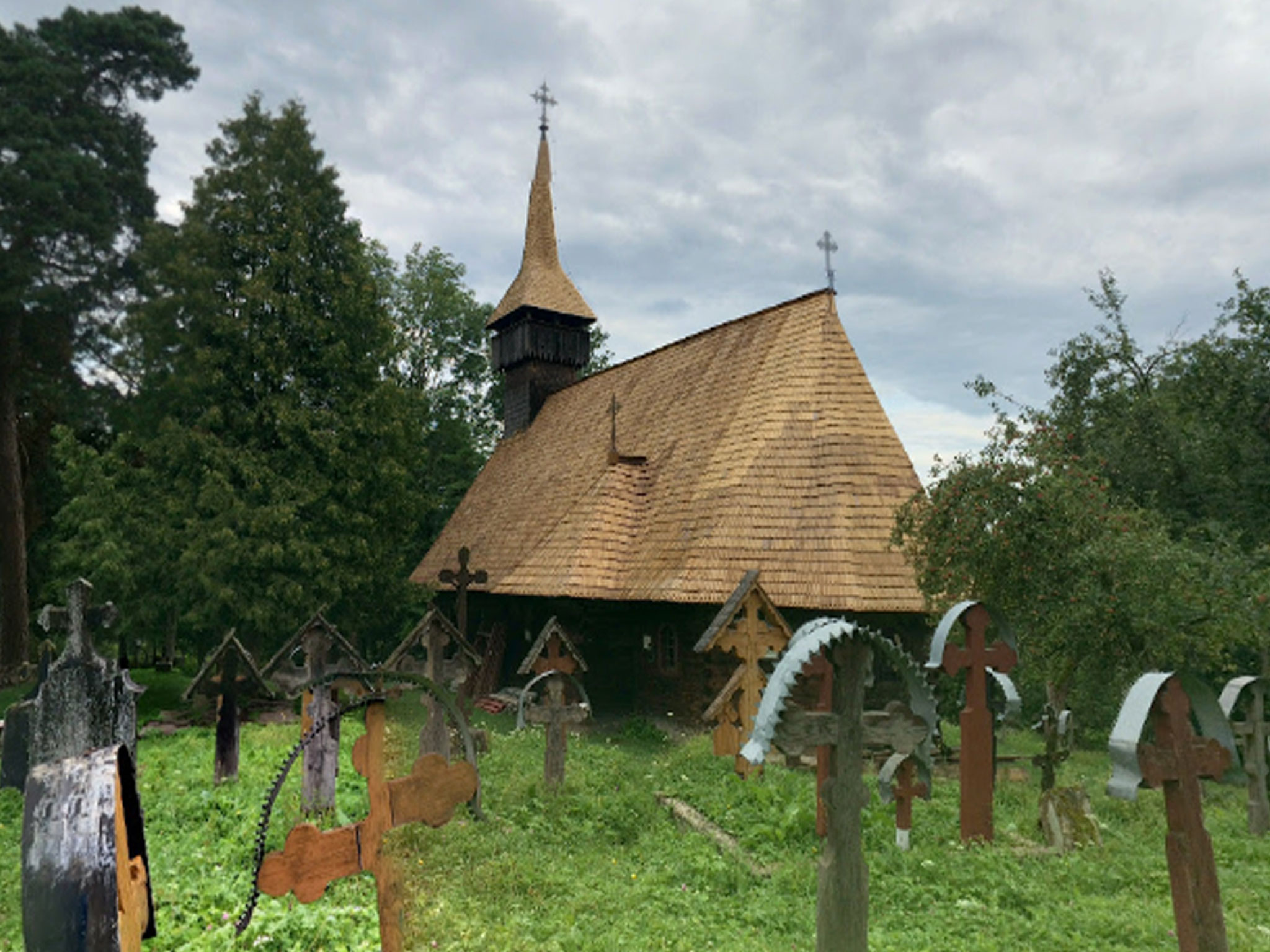 The wooden church in Breb, Romania, has been brought back to life
