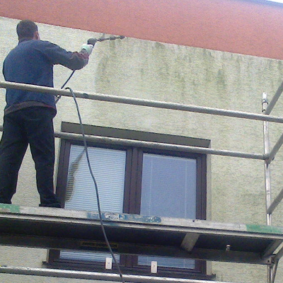 Odstránenie plesní a rias z fasády rodinného domu